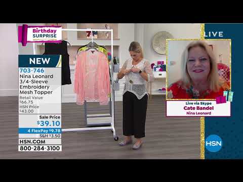 HSN | Nina Leonard Fashions Celebration 07.09.2020 - 11 AM