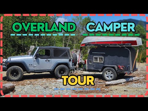 DIY Overland Camping Trailer Tour - Teardrop or Sqauredrop Style