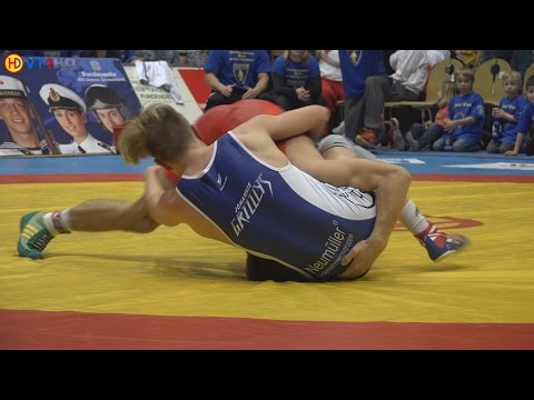 Ringen Hallbergmoos (Kopp, T.) - Nürnberg (Sausenthaler, N.) 61kg Freistil (1:0 PS)