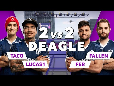 MIBR TACO and LUCAS1 vs Fer and FalleN | CS:GO Deagle 2vs2