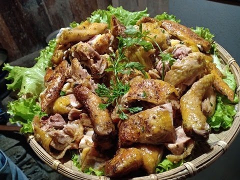 HƯỚNG DẪN LÀM GÀ NƯỚNG ƯỚP LÁ MẮC MẬT SIÊU NGON | BBQ CHICKEN LEAVES MẮC MẬT | HVTB