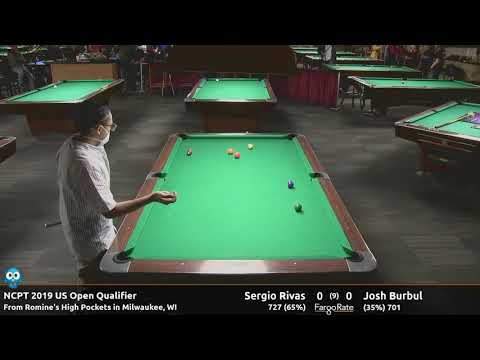 Sergio Rivas vs Josh Burbul (Finals) - 2019 NCPT US Open 9-Ball qualifier