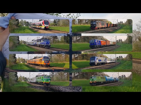 Składanka kolejowa z dwoma obliczami zieleni Lipce Reymontowskie 28.04.2023