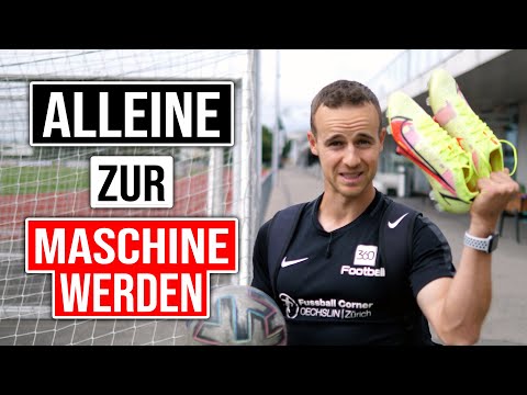 ALLEINE UND OHNE GERÄTE | GANZES FUSSBALLTRAINING