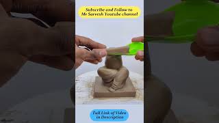 बरतन कि मदत से बनाये गणपती  | Easy Ganpati Making 2025 #tranding #ganpati #ganesh #shorts