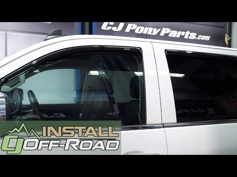 Let In Fresh Air & Block Out Rain with a AVS Ventvisor Window Deflector Install for your Silverado