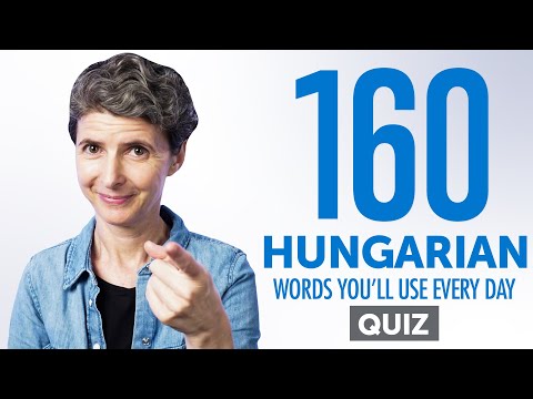Quiz | 160 Hungarian Words You'll Use Every Day - Basic Vocabulary #56