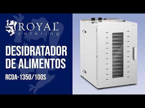 vídeo - Desidratador de alimentos - 1500 W - 16 grelhas - Royal Catering