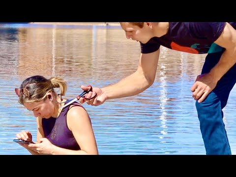 Cutting Peoples Earphones, Then Giving Them Airpods 2