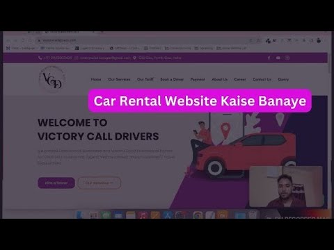Car Rental Website (Hindi) — client website video