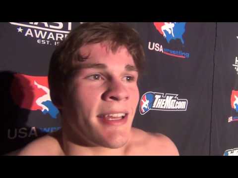Joseph McKenna, FILA Junior freestyle champion at 63 kg