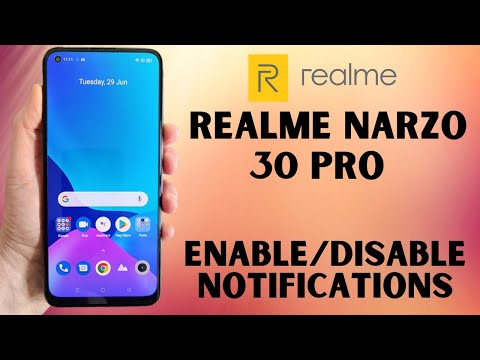 Realme Narzo 30 Pro Apps Notification Settings | Enable / Disable notifications in realme