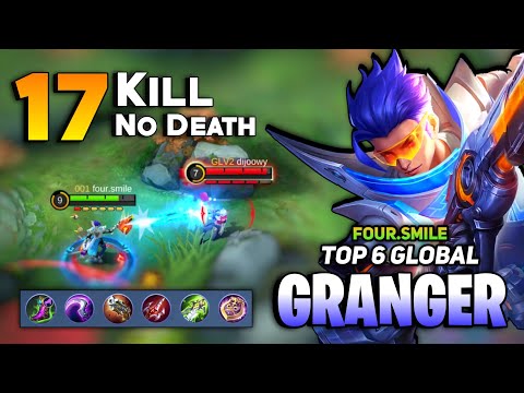 17 KILL 0 DEATH! Granger Perfect Gameplay [Top Global Granger Best Build 2021] By four.smile - MLBB