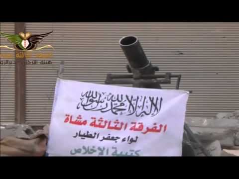 استهداف  قوات النظام بقذائف الهاون من قبل لواء جعفر الطيار في حي الجبيلة في مدينة دير الزور