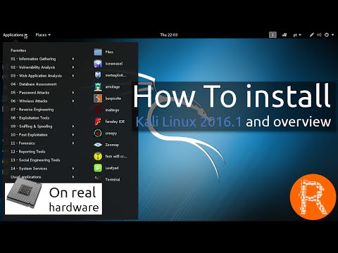 How To install Kali Linux 2016.1 and overview | Penetration Testing Redefined
