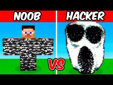 NOOB VS HACKER: DOORS AMBUSH Build Challenge (Minecraft)