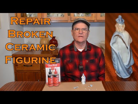 How To Repair Broken Ceramic Figurine with JB Weld Clear Epoxy