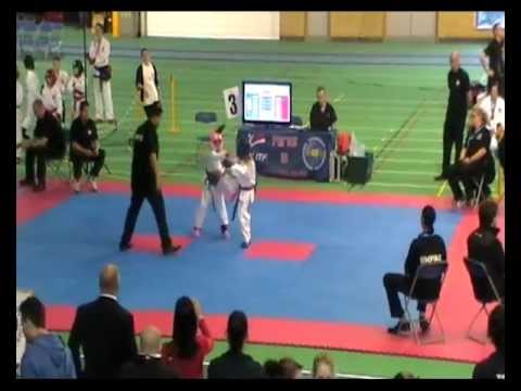 UK ITF British Taekwon-do Championships 2012 - Scarlett Mae Hogan - Cadet Sparring