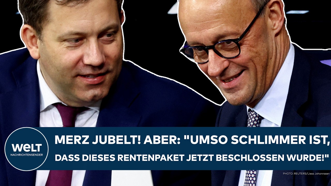 DEUTSCHLAND: "Das ist ein Sieg für Friedrich Merz!" Kanzlermehrheit bei der Rente!