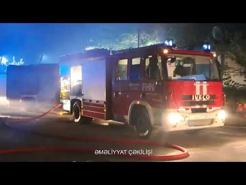 Bakı şəhəri, Xətai rayonu, Babək prospektində yerləşən moteldə baş vermiş söndürülüb