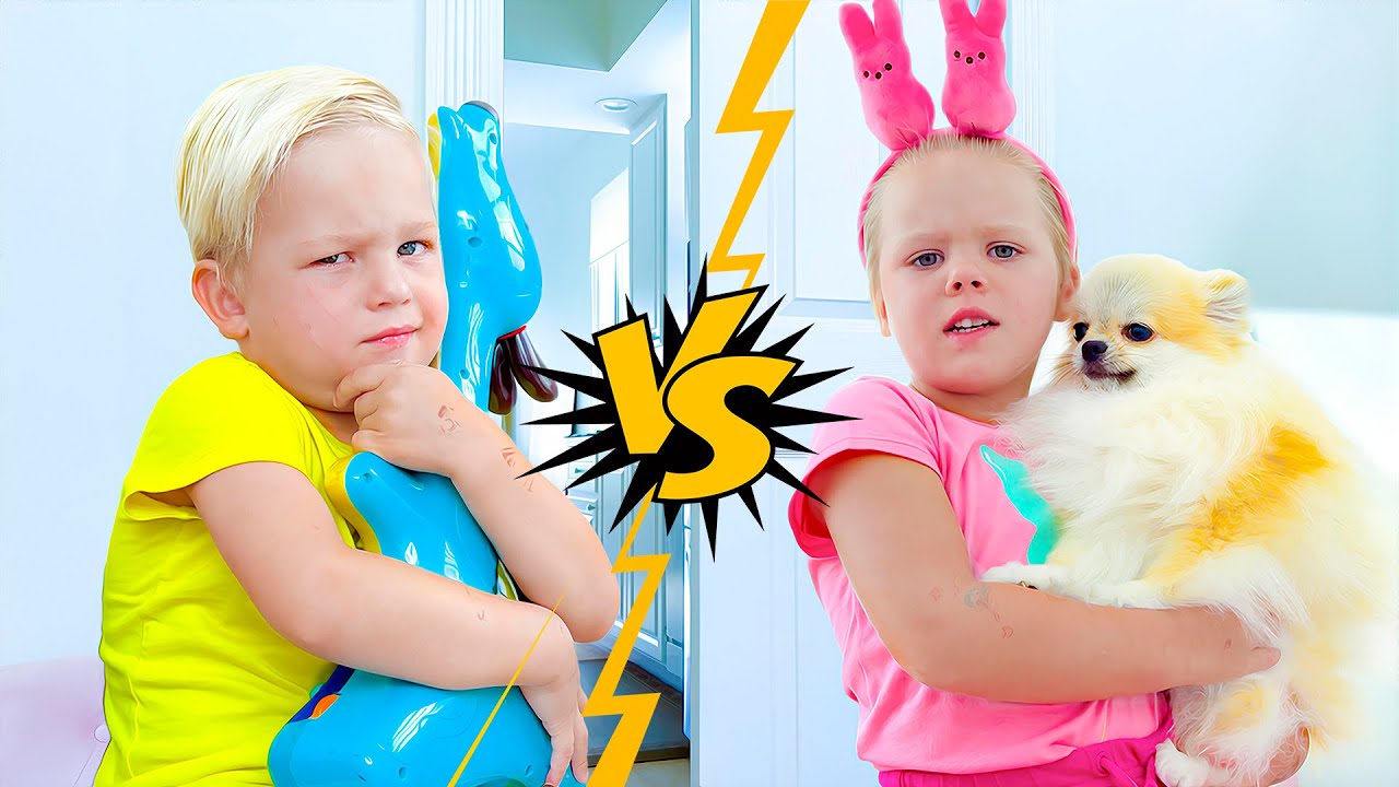 Naomi learns to share with her brother