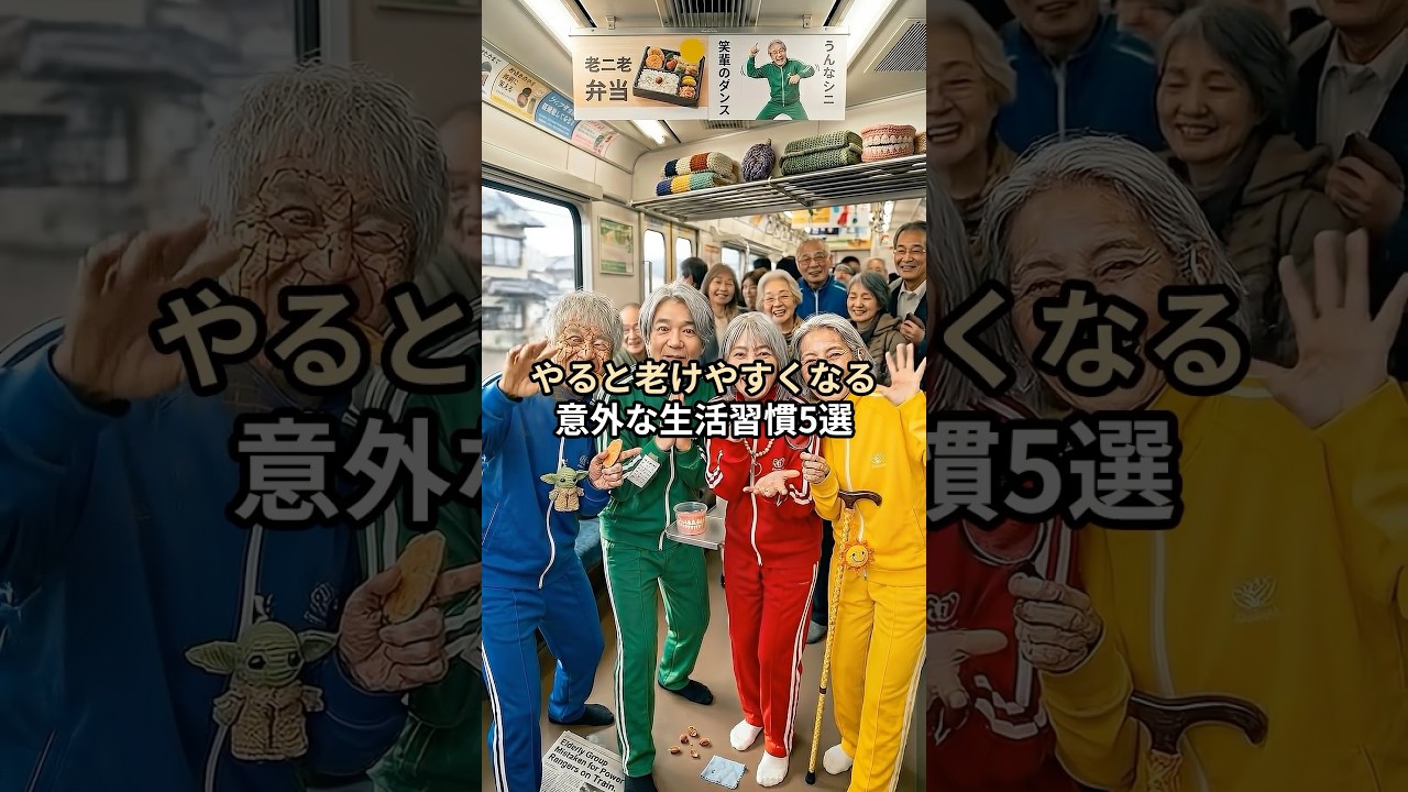 やると老けやすくなる生活習慣5選 #ai #ai動画 #aiユーチューバー #ライフハック