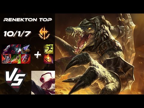 TOP Renekton vs Lee Sin - NA Challenger Patch 25.18