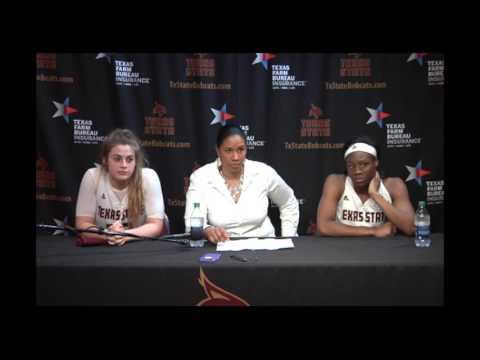 Texas State WBB Presser - Troy
