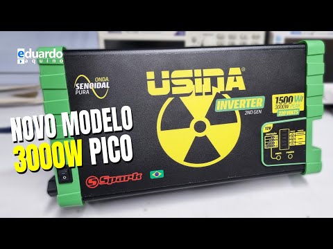 INCRÍVEL INVERSOR USINA com PICO de 3000W, Com várias melhorias e 100% Nacional