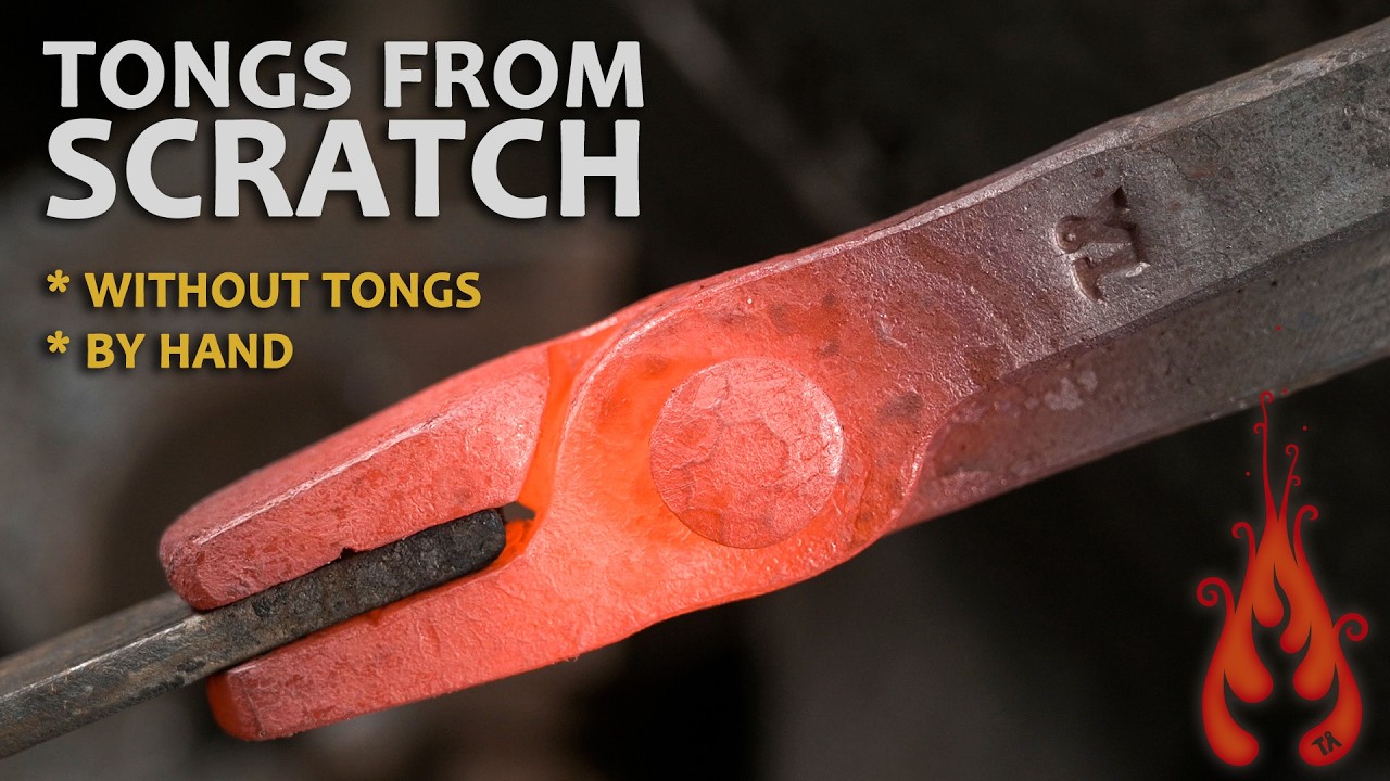 Forging Blacksmith Tongs Without Tongs — A Beginner's First Project