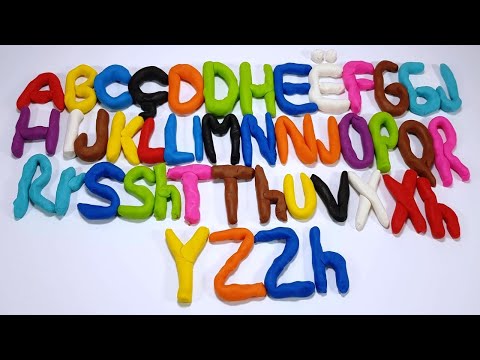 Alfabeti Shqip per femije me figura! Albanian alphabet with illustrations! #alphabet #playdoh