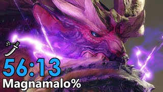 【RTA】モンスターハンターライズ Magnamalo% 56:13 太刀