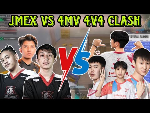 JMEx vs 4MV 4v4 Clash | JMEx Wiping Out 4MV | Clash with kvn