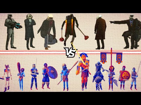 CAMERAMAN TEAM vs MELEE TEAM  |  Totally Accurate Battle Simulator