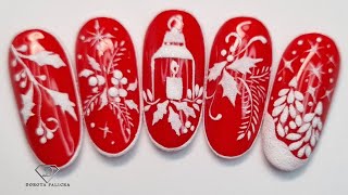 Get ready for the most magical time of the year! 🎄✨ Elegant Christmas Nail Art for beginners.
