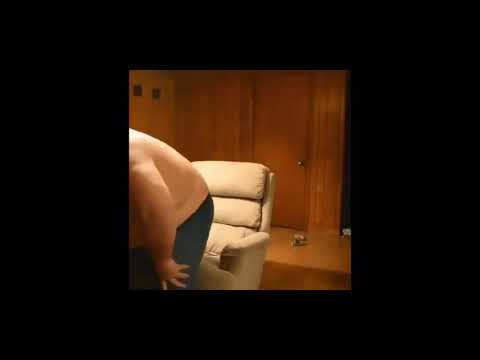 Fat nigga breaks building by sitting down