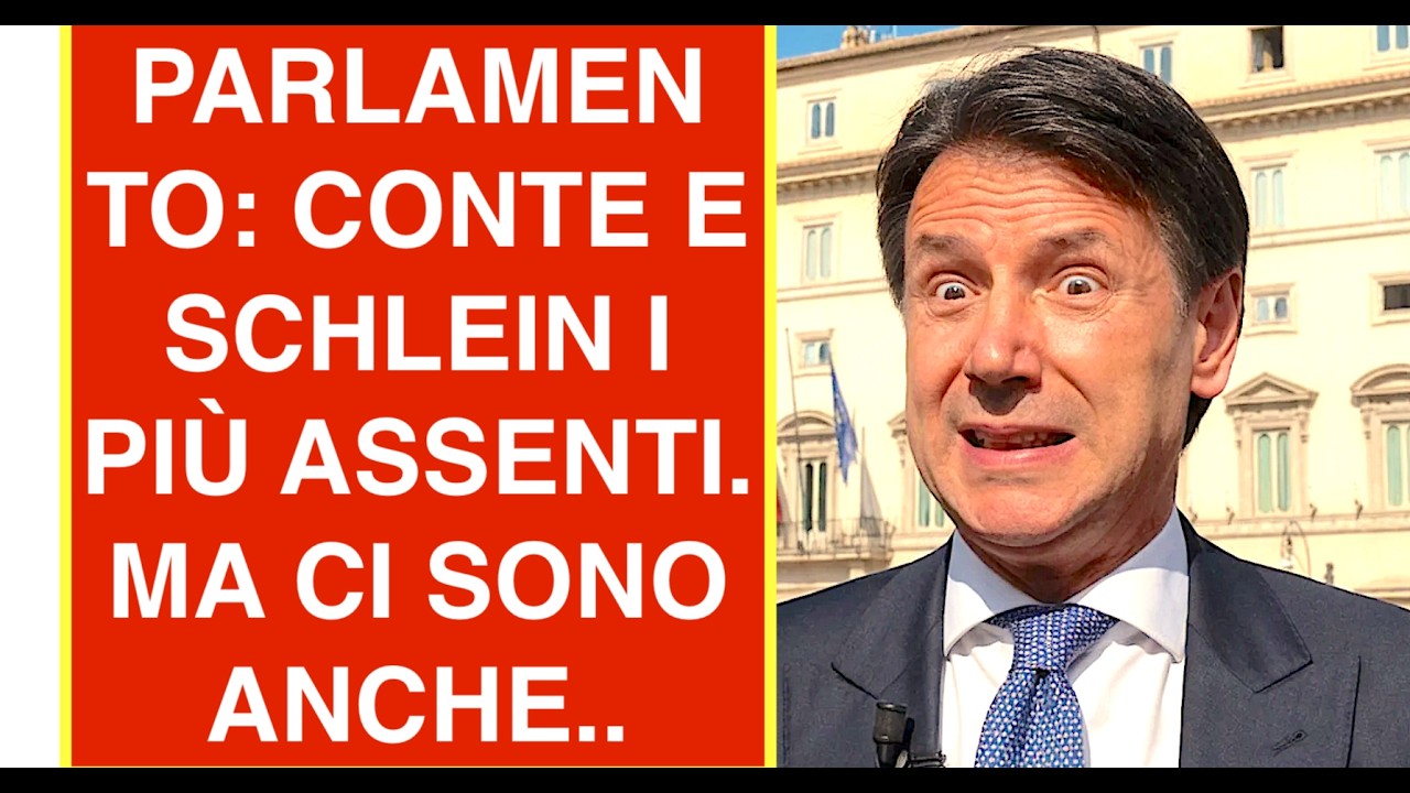 PARLAMENTO: CONTE E SCHLEIN I LEADER PIÙ ASSENTI. MA CI SONO ANCHE..