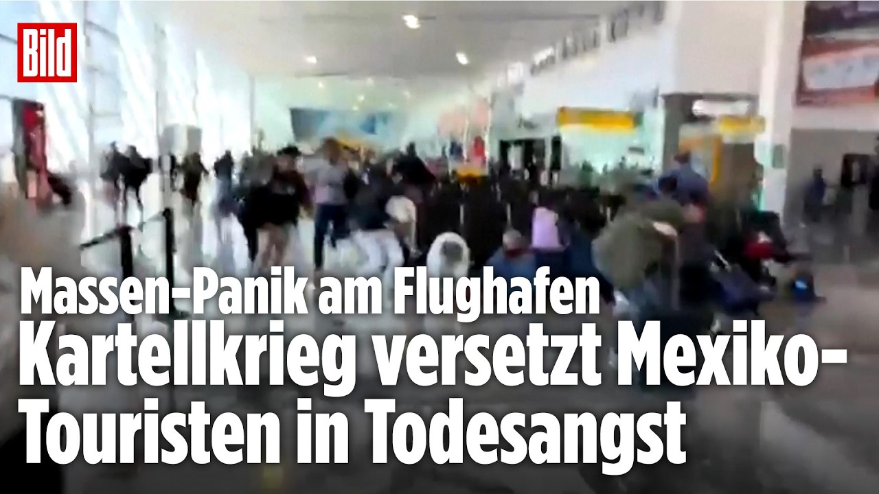 Massen-Panik am Flughafen: Mexico im Ausnahmezustand wegen Kartell-Gewalt
