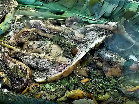 MUMU - TRADITIONAL STYLE COOKING! Must Watch! Pork and vegies cooked in a pit! #PapuaNewGuinea