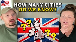 Americans Take First UK Cities Quiz - This Was SO Hard! (GeoGuessr)