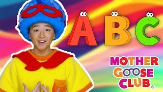 A B C D E F G | Bluesy Alphabet Song | Mother Goose Club Nursery Rhymes | ABC Phonics + Kids Songs
