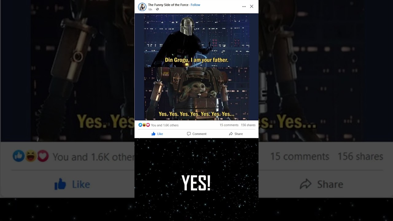 Din Grogu, I am Your Father' - Star Wars on Facebook #starwars #themandalorian