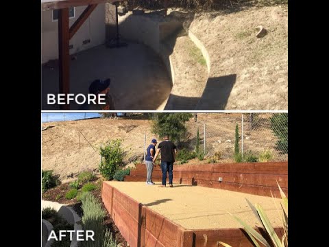Before and After - Steep Slope