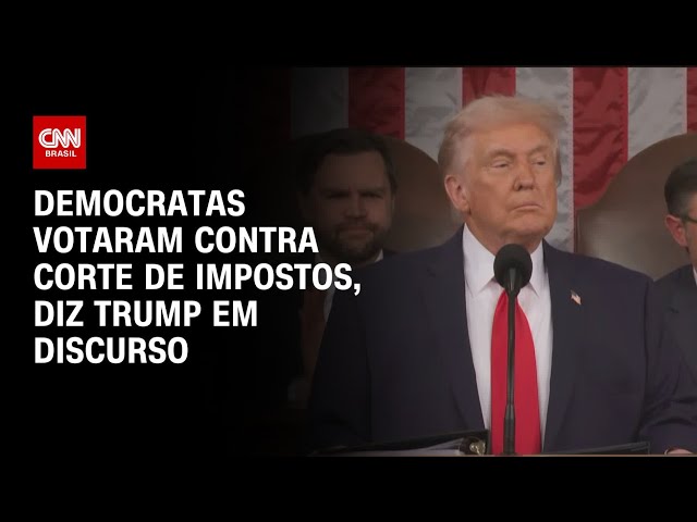 Trump critica voto de democratas durante discurso do Estado da União | CNN BRASIL