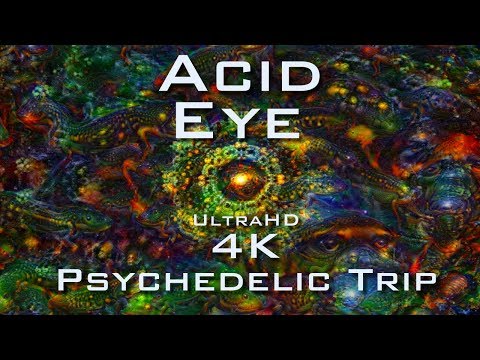 PSYCHEDELIC ACID EYE 4K - Deep Dream Fractal Trip - LSD DMT Mushroom Ayahuasca