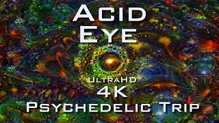 PSYCHEDELIC ACID EYE 4K - Deep Dream Fractal Trip - LSD DMT Mushroom Ayahuasca