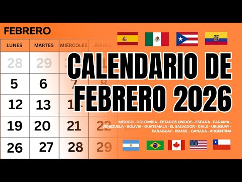 CALENDARIO DE FEBRERO 2026 | ALMANAQUE FEBRERO… - Partner