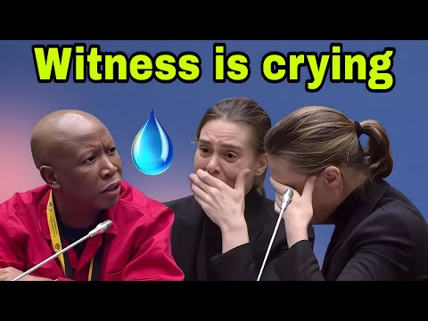 Julius Malema makes Sarah-Jane Trent Cry after tough questions. SHOW US.