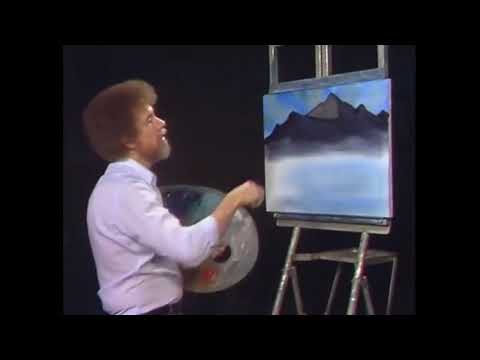Bob Ross Painting, Knife Only, Mountains and Streams (ASMR) (Volume 3)
