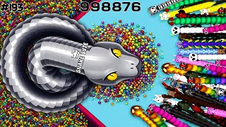 OMG 😱🐍 Monster SILVER 🐍 Wipes Out the Entire Snake.io Lobby! EPIC Snake.io Gameplay!!🔥#193